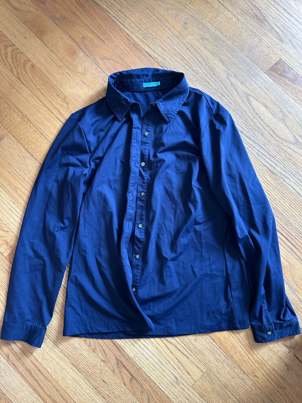 J McLaughlin Navy Button-Up Shirt